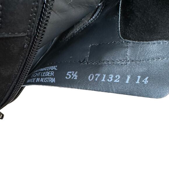 Paul Green NWOB Dallas Nubuck Suede Black Leather Ankle Bootie Size 5.5 (US 8) - Picture 10 of 10